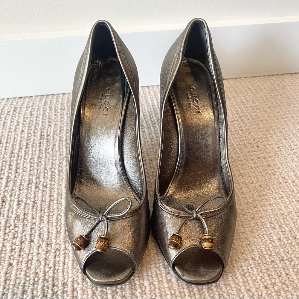 Gucci | Bamboo Bow Pumps